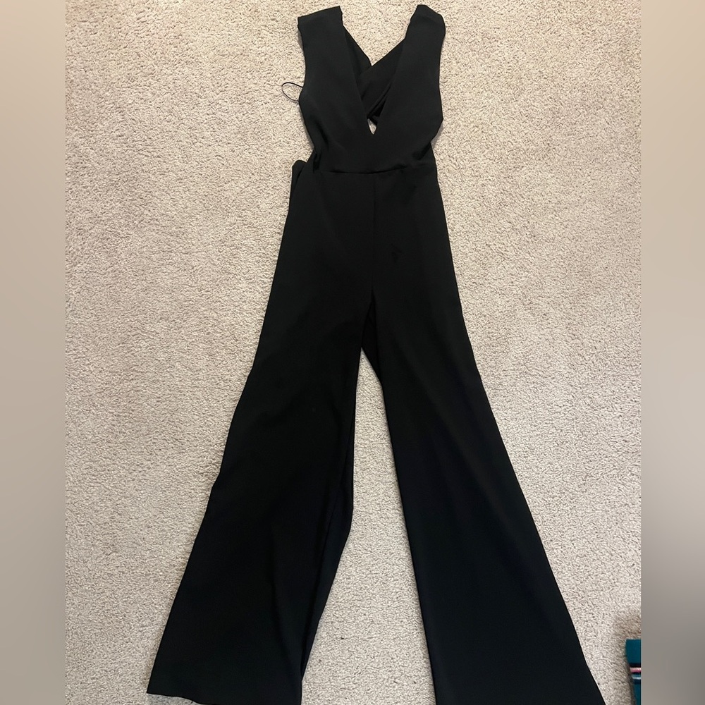 Lulu's Black Wide-Leg Jumpsuit